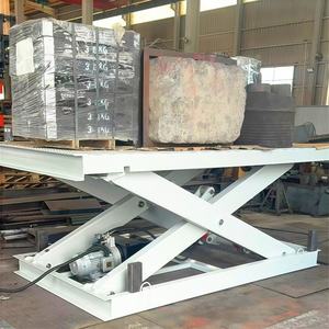 Meja Angkat Gunting Tugas Berat Stabilitas Tinggi 1000kg 2000kg <span class=keywords><strong>3000kg</strong></span> dengan Gunting Ganda untuk Penanganan Kargo - Product Image 2