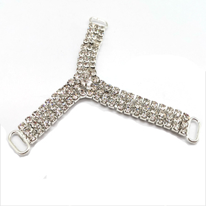 Wholesale Diamond Crystal Rhinestone Connectors for summer swimwear Bikini