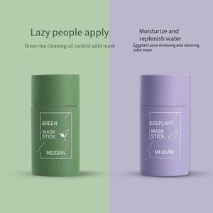 Meidian <span class=keywords><strong>Green</strong></span> Tea Stick Mascarilla de barro facial Sin enmascaramiento de agua Barro verde Anti Ance <span class=keywords><strong>Green</strong></span> Tea <span class=keywords><strong>Mask</strong></span> Stick - Product Image 5