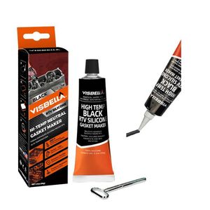 JIANGOU SANXI High Temperature RTV Silicone <b>Sealant</b> Neutral/Acetic Grey <b>Gasket</b> Maker <b>for</b> Transportation Woodworking Construction - Product Image 1