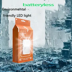 Productos respetuosos con el medio ambiente Lámparas de luces LED DE EMERGENCIA portátiles activadas con agua salada para acampar Desastre de emergencia