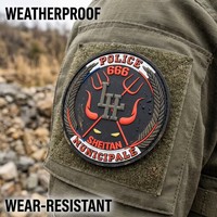 Parche de Goma PVC Táctico Suave al por Mayor, Cualquier Tamaño y Forma Personalizada, Emblema Impermeable para Mochilas y Uniformes de Exterior