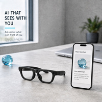 Lunettes Intelligentes IA à Livraison Rapide 800W 1080P HD Caméra Unique Traduction en Temps Réel Multi-Commandes Chargement Type-C Batterie 300mAh