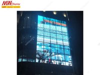 Écran LED transparent pour fenêtre en verre intérieure, affichage vidéo LED P3.91 P7.8, écran LED publicitaire haute définition transparent pour extérieur