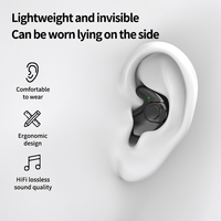 Écouteurs de couchage Mini TWS écouteurs BT et écouteurs intra-auriculaires pour le sommeil