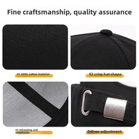 Topi Baseball Enam Panel Kustomisasi Lintas Negara, Bahan Katun Polos, Dewasa, Promosi, Dapat Disesuaikan, Semua Musim, Cetak 3D, Umum