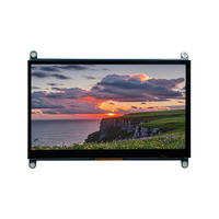 Pantalla Táctil Capacitiva IPS de 4.3, 5, 7 y 10.1 Pulgadas para Raspberry Pi, 1024*600, con Interfaz HD y USB y Soporte de Montaje