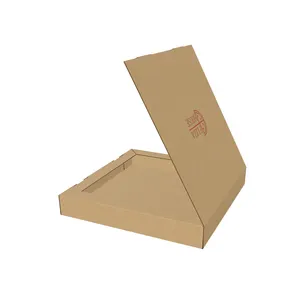 12 Inch Eco-friendly Custom Logo Takeaway Food Delivery Frozen, Paper Corrugated Cardboard Boxes For Large Food Packaging/