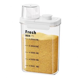 Pot de conservation transparent en plastique scellé de qualité alimentaire pour grains de café, collations, épices, céréales - Product Image 5