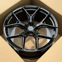 Rines de Aleación Forjados Personalizados Negros de 18 19 20 22 24 Pulgadas, 5x112 5x114.3 5x120, Aprobados para Invierno, para Audi, Ford Mustang, Camaro, BMW