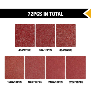 Stock Local en EE. UU. - Discos Abrasivos Surtidos de 5 Pulgadas, Grano 40-320, con Velcro y 8 Orificios - Product Image 2