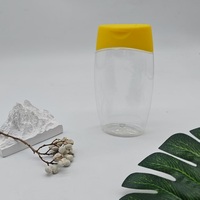 350g 480g 500g pour bouteille de miel extrudée en plastique transparent avec bouchon de valve en silicone emballage de pot de miel de qualité alimentaire bouteille à presser