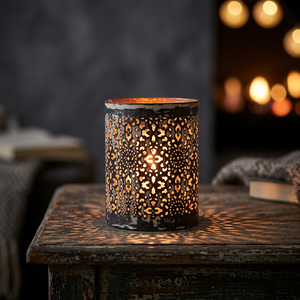 Jaula para velas perforada y grabada - Product Image 2