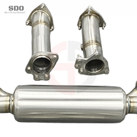 Système d'échappement complet SDO Performance SS304 pour Chevrolet Corvette C8 Stingray Z51 6.2L 2020-2026 avec soupape électrique et downpipe droit