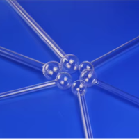 Tube à quartz BET pour analyseur de surface |   Tube en verre de quartz fondu de haute pureté 1100-1200°C, tailles personnalisées disponibles