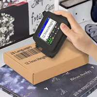 Nouvelle imprimante jet d'encre portable mini, la plus vendue, meilleure machine de codage de date et de logo pour étiquettes de cartes, semi-automatique, alimentée par batterie, flexible