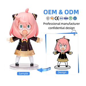 Figurines d'anime OEM, figurines <span class=keywords><strong>3D</strong></span>, jouets fabriqués sur mesure en plastique et en caoutchouc, figurines de filles d'anime, figurines en vinyle souple, figurines en résine PVC - Product Image 1