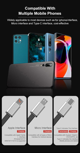 Top Người Bán 3 Trong 1 Nhanh Chóng Sạc 3A Loại C USB Cáp Dữ Liệu Mini Xách Tay Keychain Sạc Cáp Cho <span class=keywords><strong>Iphone</strong></span> Và Máy Tính - Product Image 2