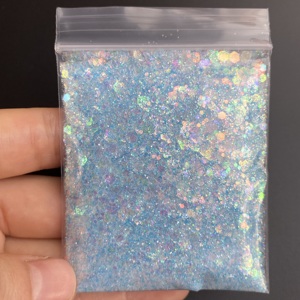 Vendita calda 2oZ borsa pastello iridescente Glitter alla rinfusa PET arcobaleno Glitter poliestere misto Glitter per Nail Art natale decorazione - Product Image 2