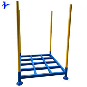 Có thể gập lại gấp tùy chỉnh kim loại lốp di động Stack Rack