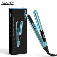 Lisseur à cheveux professionnel RUCHA de haute qualité avec logo personnalisé, fer plat LCD 450F, lisseur à cheveux au plasma en gros