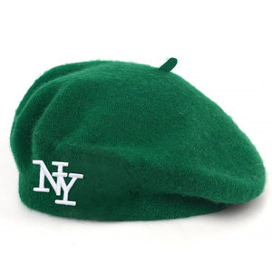 Béret en laine avec broderie NY, chapeau de peintre rétro français, béret personnalisé avec broderie de <span class=keywords><strong>logo</strong></span> en petite série - Product Image 5