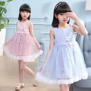 En Espanol With Flower Decoration Kids Model Girls <b>Dresses</b> for 7 Year <b>Olds</b> - Product Image 5