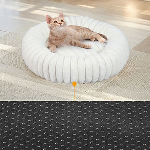 אופנה יוקרה כל העונה עם מיטת קטיפה רכה כרית לחתולים קטנים עם מיטה נשלפת מחצלת קנל ספה תבנית מוצק כלב - Product Image 4