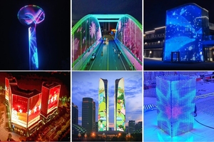 P31.25 P40 ngoài trời trong nhà di chuyển LED Pixel lưới màn hình linh hoạt sân khấu treo Trần Phương tiện truyền thông mặt tiền tổ chức sự kiện bên hiển thị - Product Image 5