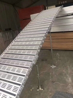 Plateforme d'accès événementiel mobile en aluminium, réglable, avec rampe et structure de scène