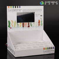 Présentoir de comptoir PDQ personnalisé, présentoir en papier POP, nouveau design, présentoir cosmétique avec écran LCD pour les étagères de supermarché