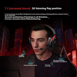 Mayorista MCHOSE S9 Auriculares Computadora de juegos de tres modos con micrófono <span class=keywords><strong>Denoise</strong></span> Wireless USB7.1 Auriculares Bluetooth Murah Auriculares - Product Image 4