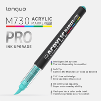Ensemble de marqueurs acryliques professionnels 48 couleurs, haute couvrance, opaques, pour peinture sur roche, tissu, bricolage, artisanat, vente en gros