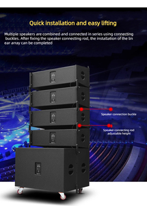 Single 10 Inch <strong>Line</strong> <strong>Array</strong> Sound Complete Professional Sound System Passive Speaker - Product Image 5