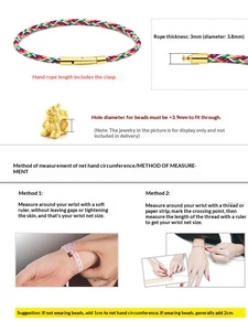 <span class=keywords><strong>Bracelet</strong></span> tressé coloré avec perles dorées 3D et cordon gravé, en acier inoxydable de 3 mm, modèle XD MB267 - Product Image 5