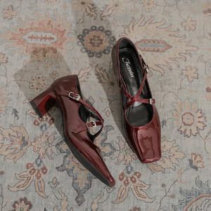 Chaussures à talons hauts en maille respirante pour femmes, escarpins d'été pour fêtes et bureau avec coussinets confortables et talons épais légers - Product Image 3