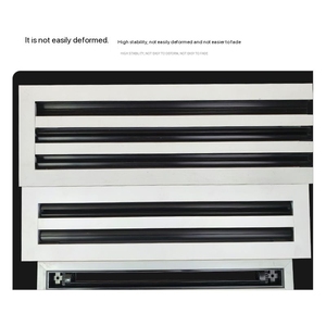 Linearer Schlitz-Luftdiffusor aus Aluminium Quadratisch Modernes Design für Bürogebäude mit Vielen Verfügbaren Schlitzen - Product Image 2