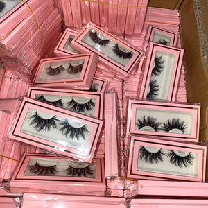 2022 New Arrivals Private Label Packaging Box Custom Logo 25mm False Lashes Extension 3d Mink Eyelashes Vendor