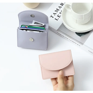 Nero Friday <span class=keywords><strong>portacarte</strong></span> portatile semplice colorato Mini carta di credito per studenti portafogli di grande capacità borsetta - Product Image 2