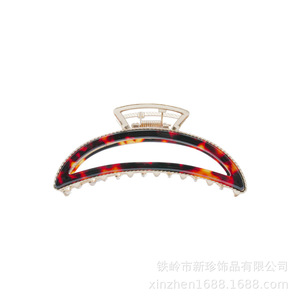 Pince à cheveux écaille de tortue couleur unie usage quotidien haute qualité accessoire de coiffure origine Yiwu MK0398 - Product Image 5