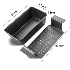 Bandeja Rectangular Antiadherente de Acero al Carbono para Panecillos, con Bandeja de Goteo, Apta para Lavavajillas y Horno, 0.7mm de Grosor, para Hornear, Reduce la Grasa y Mejora el Sabor - Product Image 2
