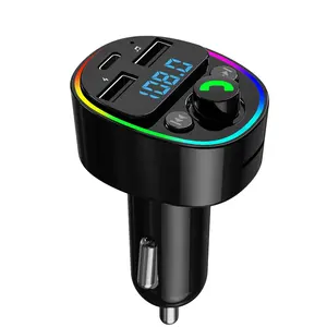G67 Button Version Wireless Radio Adapter Type-C & USB Ports Car Charger BT FM Transmitter Mp3 Player