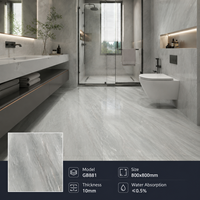 Carrelage en porcelaine pleine masse aspect marbre gris Grèce de haute qualité Foshan Guangdong, corps super blanc, ultra plat, brillant, antidérapant 5