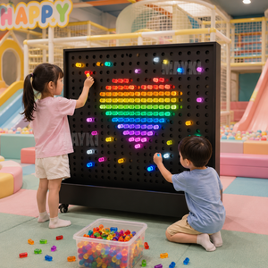 Panneau mural interactif LED lumineux Lite Brite pour jeux <span class=keywords><strong>d</strong></span>'exploration sensorielle pour enfants, idéal pour les musées pour enfants - Product Image 5