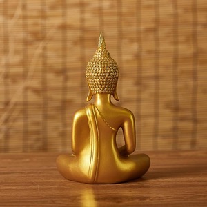 Thai Style Golden <strong>Buddha</strong> Statue Feng Shui Casting Resin Crafts, Statues for Home and Religious Decoration Meditation <strong>Buddha</strong> - Product Image 3