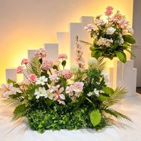 Kunstzijde handgemaakte bloemstukken, staande displays voor winkels, etalages, showroomstyling, bruiloften, feestdagen, evenementen.
