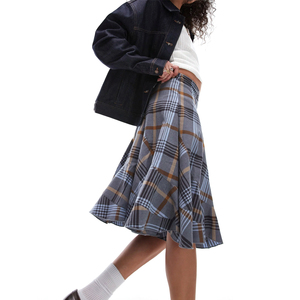 Meilleure jupe décontractée confortable du fournisseur direct d'usine, écologique, 100 % polyester, taille haute, mini-jupe - Product Image 3