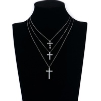 925 Ayar Gümüş Mozanit Çapraz Kolye Gül Altın/Altın Kaplama Trend Üçüncü Parti Sertifikalı Unisex Moda Takı