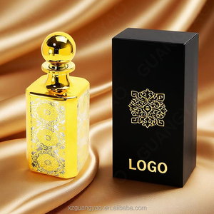Nouveau Original arabe vide carré luxe bouteille de parfum en verre <span class=keywords><strong>500ml</strong></span> grand affichage bouteilles de parfum bouchon en or avec gravure Uv - Product Image 6