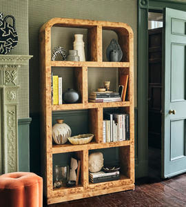 Armadio ad arco alto in stile retrò mobile da esposizione per mobili in legno massello adatto per uso domestico - Product Image 2